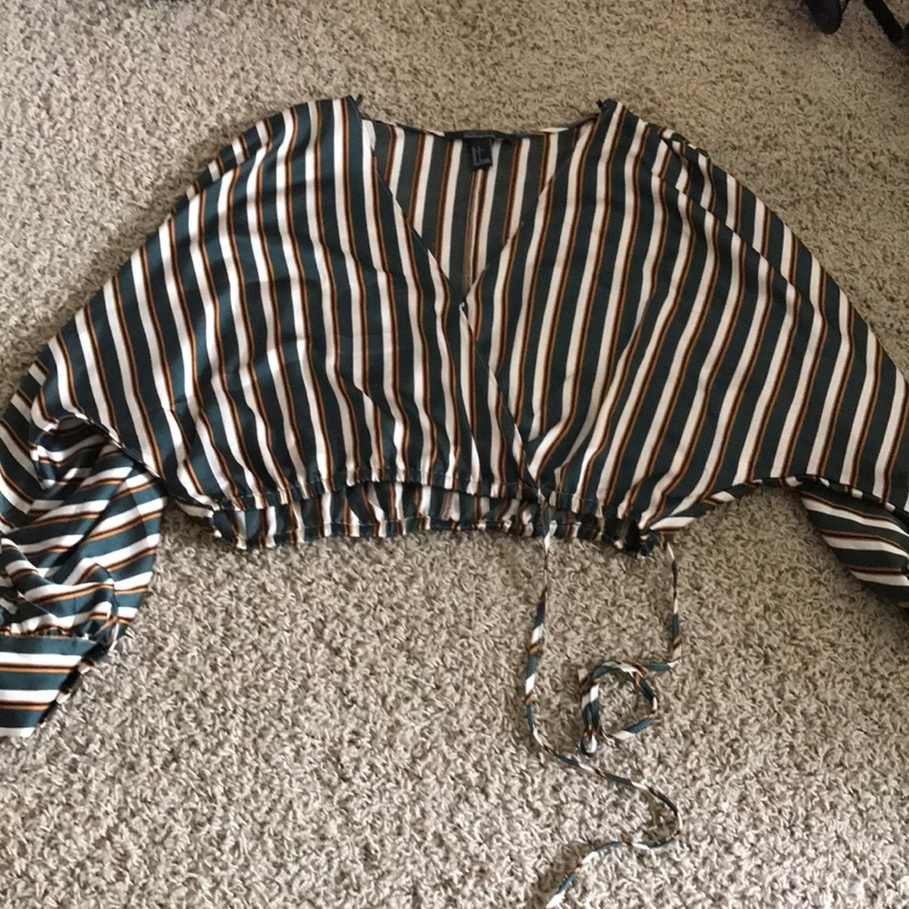 Striped cropped top
